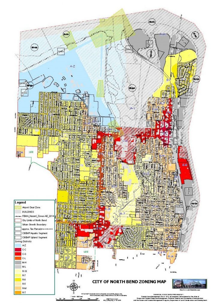 City of  North Bend Zoning Map